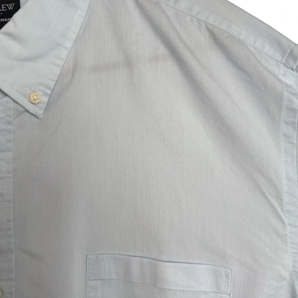 J. Crew Slim Untucked Preformed Button Down Shirt Men’s XXL Blue Business Casual